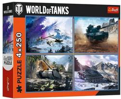 Dėlionė 4in1 Trefl World Of Tanks The Great Tank Battle 13347, 23.8 cm x 33.9 cm, 1000 vnt., įvairių spalvų