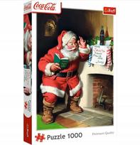 Dėlionė Trefl Coca-Cola Santa By The Fireplace, 68.3 cm x 48 cm, 1000 vnt., įvairių spalvų