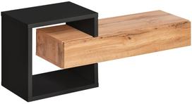 Sieninė lentyna ASM Easy 03, ruda sp./juoda sp., 40 cm x 100 cm x 30 cm