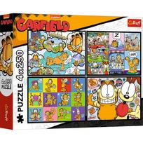 Dėlionė 4in1 Trefl Garfield Doesnt Like Mondays 13344, 23.8 cm x 33.9 cm, 1000 vnt., įvairių spalvų