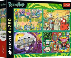 Dėlionė 4in1 Trefl The Twisted World Of Rick And Morty 13338, 23.8 cm x 33.9 cm, 1000 vnt., įvairių spalvų