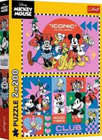 Dėlionė 2in1 Trefl Disney Mickey Time With Friends 13319, 27.5 cm x 41 cm, 400 vnt., įvairių spalvų