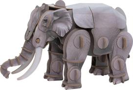 3D dėlionė MakeBug Asian Elephant MB-D-0018, 7 cm x 6.5 cm, pilka sp.