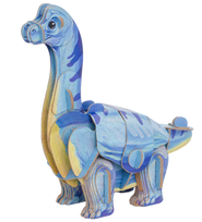 3D dėlionė MakeBug Brachiosaurus MB-D-0036, 10 cm x 7 cm, mėlyna sp.