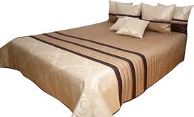 Lovatiesė NM28-C, ruda sp./smėlio ruda sp., 240 cm x 240 cm