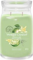 Žvakė, aromatinė Yankee Candle Signature Vanilla Lime, 60 - 90 h, 567 g, Žalia sp.