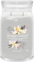 Žvakė, aromatinė Yankee Candle Signature Smoked Vanilla & Cashmere, 60 - 90 h, 567 g, pilka sp.