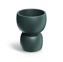 Gėlių vazonas Prosperplast DUALA ROUND TDR40-107GR, plastikinis, Ø 40 cm, pilka sp.