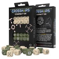 Žaidimo kauliukai Q-Workshop Crosshairs Compact D6 Beige&Olive