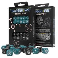 Žaidimo kauliukai Q-Workshop Crosshairs Compact D6 Stormy&Black
