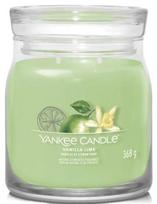 Žvakė, aromatinė Yankee Candle Signature Vanilla Lime, 35 - 50 h, 368 g, Žalia sp.