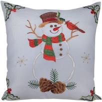 Pagalvės užvalkalas Snowman JCL-430, ruda sp./balta sp., 40 cm x 40 cm