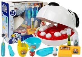 Žaislinis daktaro rinkinys, odontologo rinkinys Lean Toys Pet, įvairių spalvų