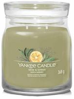 Žvakė, aromatinė Yankee Candle Signature Sage & Citrus, 35 - 50 h, 368 g, Žalia sp.
