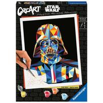 Tapymas pagal skaičius Ravensburger CreArt Star Wars Darth Vader, mėlyna sp./juoda sp.