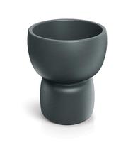 Gėlių vazonas Prosperplast DUALA ROUND TDR60-107GR, plastikinis, Ø 58 cm, pilka sp.