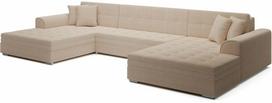 Kampinė sofa - lova Vento Royal 01, smėlio sp., 355 x 165 cm x 78 cm