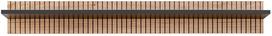 Sieninė lentyna ASM Liam, ruda sp./juoda sp., 25 cm x 160 cm x 20 cm