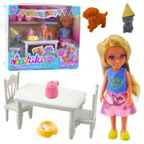 Lėlė su priedais Lean Toys Ankiki Pet Party, 13 cm, įvairių spalvų