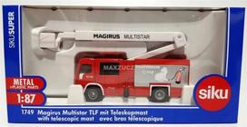 Žaislinė gaisrinė mašina Siku Super Magirus Multistar TLF 1749, 1:87, balta sp./raudona sp.