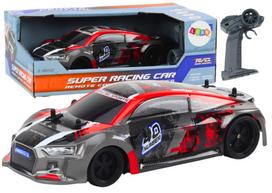 Radijo bangomis valdomi modeliai Lean Toys Super Racing, 1:18, juoda sp./raudona sp.