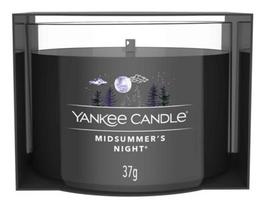 Žvakė, aromatinė Yankee Candle Midsummer's Night, 7 - 10 h, 37 g, Juoda sp.
