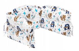 Apsauginis bortelis Thick Bear & Fox, mėlyna sp./ruda sp./balta sp., 160 cm x 30 cm