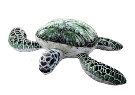 Pliušinis žaislas vėžlys Sea, žalia sp., 55 cm