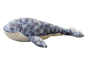 Pliušinis žaislas banginis 16394, pilka sp., 90 cm