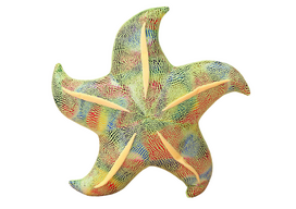 Pliušinis žaislas jūrų žvaigždė Pillow, žalia sp., 20 cm