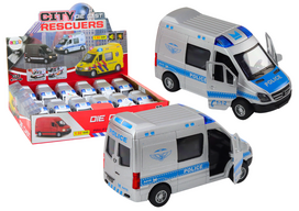 Žaislinė policijos mašina Lean Toys City Rescuers, 1:32, mėlyna sp./pilka sp.