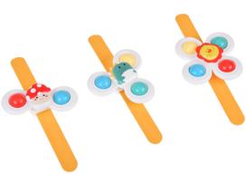 Žaislų rinkinys kūdikiams Fidget Spinner, įvairių spalvų, 3 vnt.