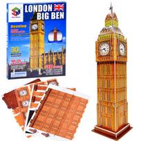 3D dėlionė Magic Puzzle London Big Ben, 9 cm x 9 cm, 30 vnt., ruda sp.