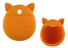 Priedas, dėklas Tamagotchi, 6 cm, oranžinė sp.