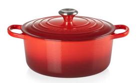 Ketaus puodas Le Creuset, 24 cm, 4.2 l, raudona sp.