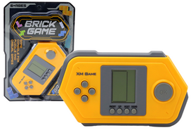 Elektroninis žaidimas Tetris Brick Game, 15 cm, geltona sp./pilka sp.