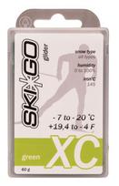 Slidžių vaškas Skigo XC Glider Green, -20 - -7 °, 60 g, Žalia sp.