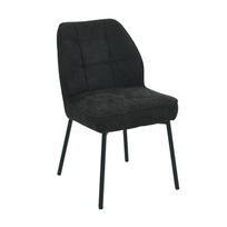 Valgomojo kėdė Home4you Zaylen, matinė, juoda sp., 63 cm x 48.5 cm x 84 cm