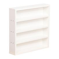 Pastatoma lentyna Home4you Lester, balta sp., 47.5 cm x 48 cm x 10 cm
