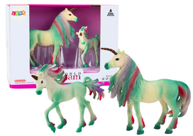 Figūrėlių rinkinys, vienaragis Lean Toys Dream World, 2 vnt., žalia sp.