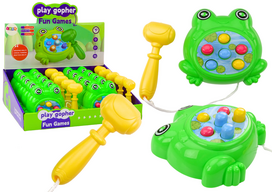 Žaidimas, varlė Lean Toys Wac A Mole, 12 cm, žalia sp.