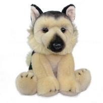 Pliušinis žaislas šuo Smily Play Fluffy Fam German, smėlio sp., 30 cm