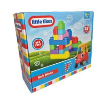 Žaislinių kaladėlių rinkinys Little Tikes Soft, 42 vnt., įvairių spalvų
