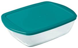 Dėžutė maistui Pyrex Cook & Store, 1.1 l, 23 cm x 15 cm, skaidri sp./mėlyna sp.