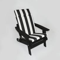 Lauko kėdė DM Grill Leisure SD033, balta sp./juoda sp., 90.5 cm x 78.4 cm x 93 cm