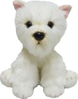 Pliušinis žaislas šuo Smily Play Terrier, balta sp., 30 cm