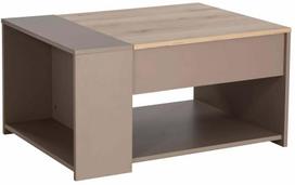 Kavos staliukas Drop, pilka sp./smėlio sp., 68 - 80 cm x 60 cm x 42 cm