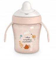 Puodelis su snapeliu Suavinex Wonderland 402788, 200 ml, 6+ mėn., plastikas, rožinė sp.