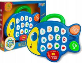 Lavinimo žaislas, žuvis Toyz Musical, 22 cm, EN, mėlyna sp.