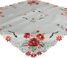 Staltiesė kvadratinė OH-246-B, raudona sp./žalia sp./pilka sp., 85 x 85 cm